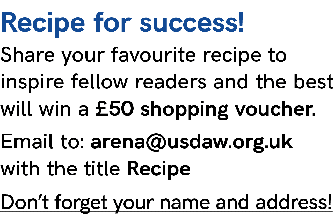 Recipe for success! Share your favourite recipe to inspire fellow readers and the best will win a £50 shopping vouche...