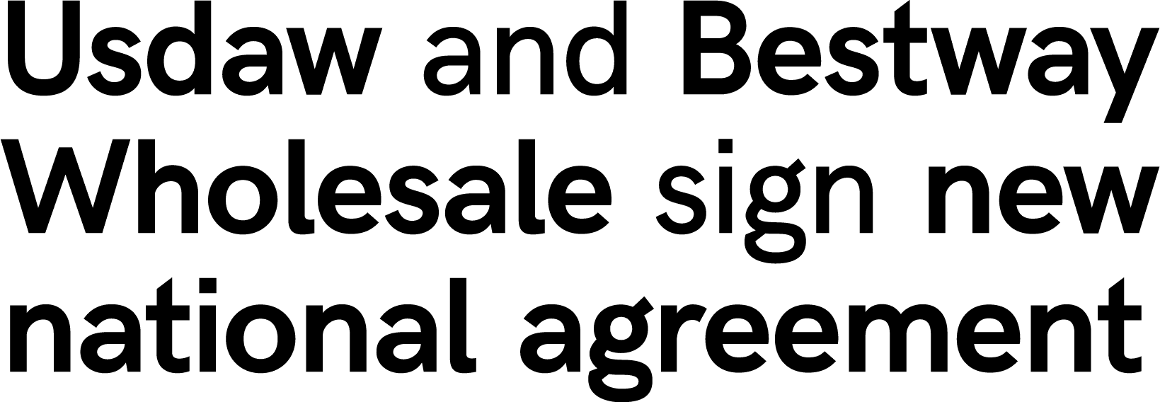 Usdaw and Bestway Wholesale sign new national agreement