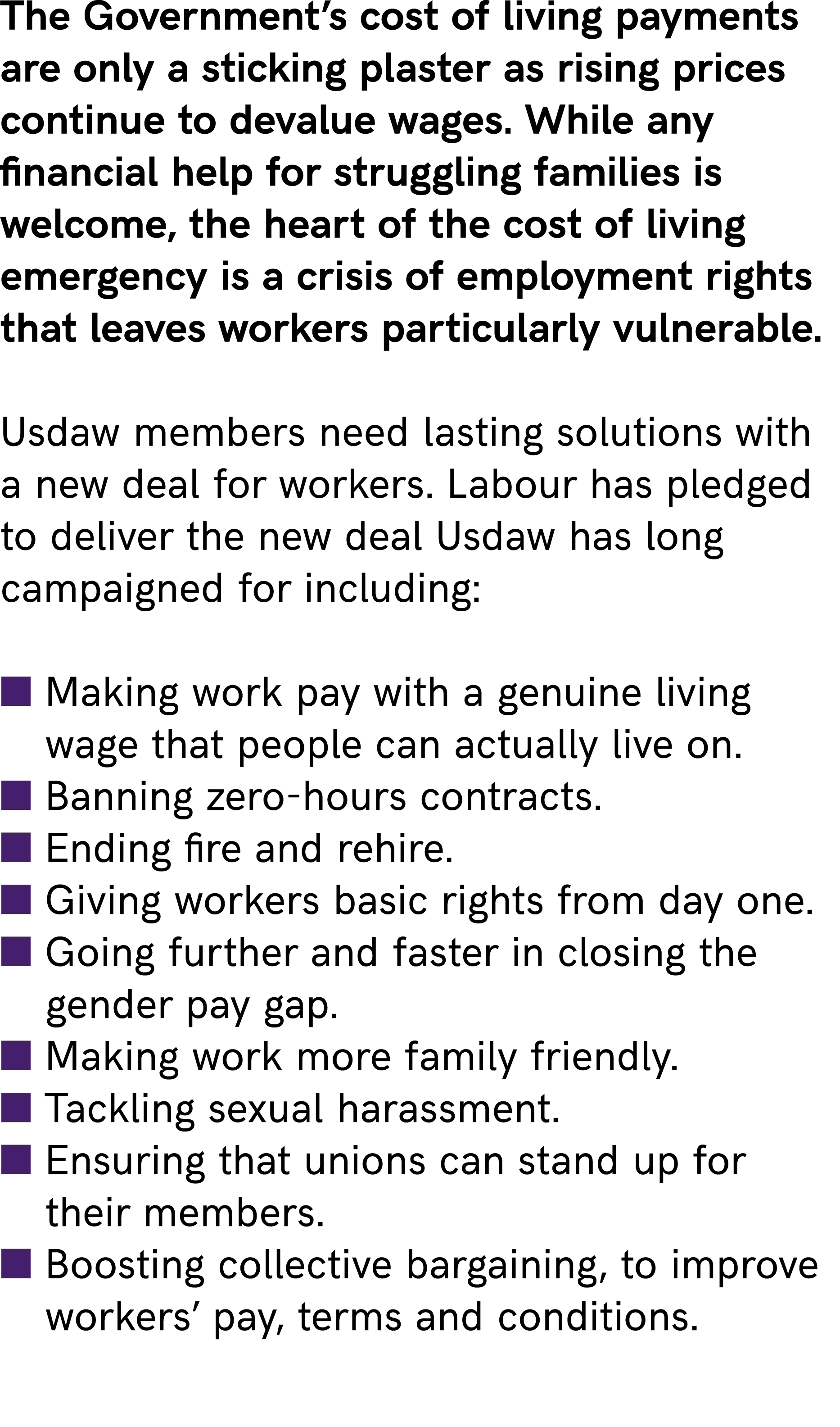 The Government’s cost of living payments are only a sticking plaster as rising prices continue to devalue wages. Whil...