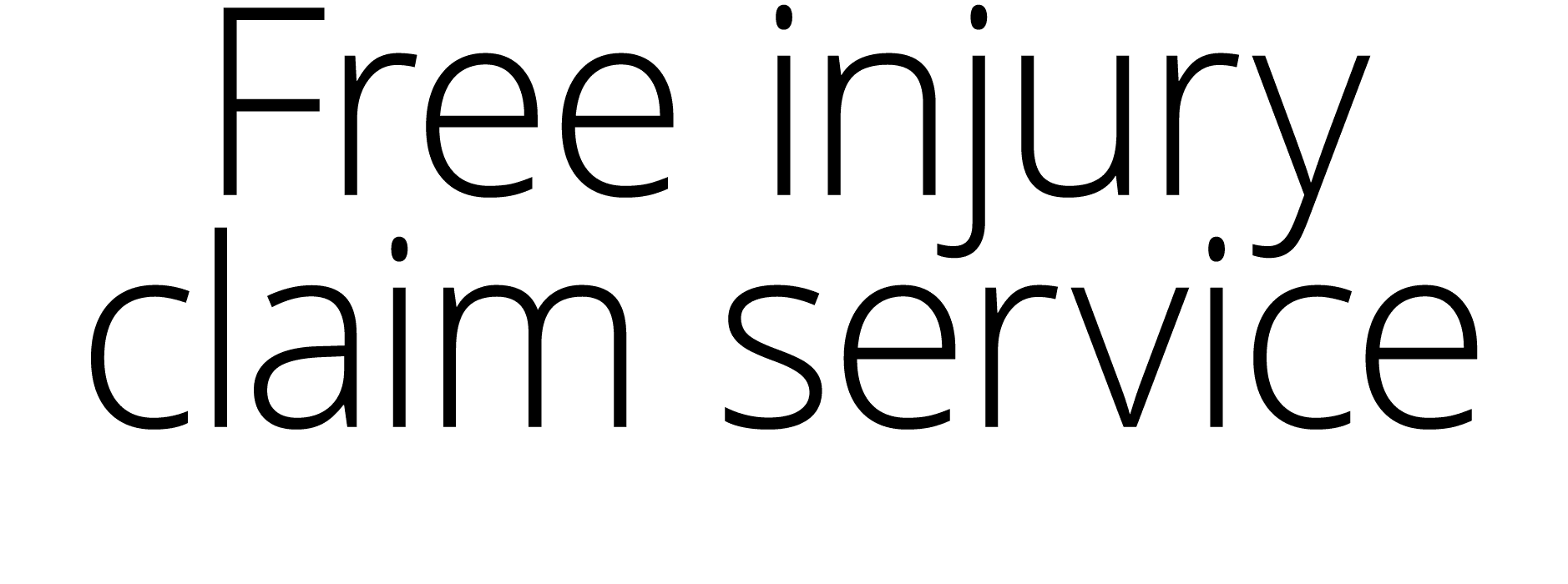 Free injury claim service